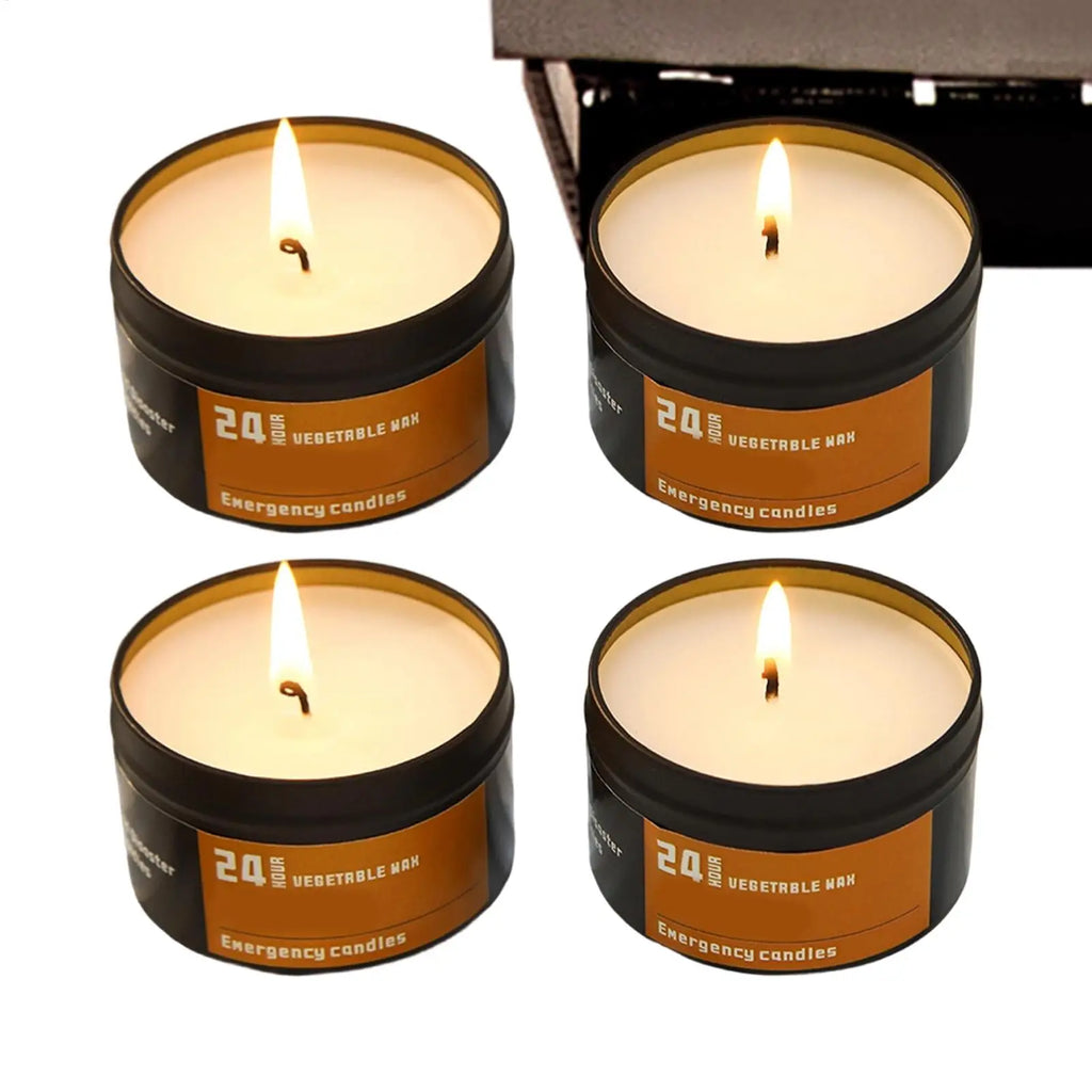 4Pcs Emergency Candles No Electricity Lighting Power Outages Windproof Prevention Emergency Supplies For Household Outdoor Oasis Select
