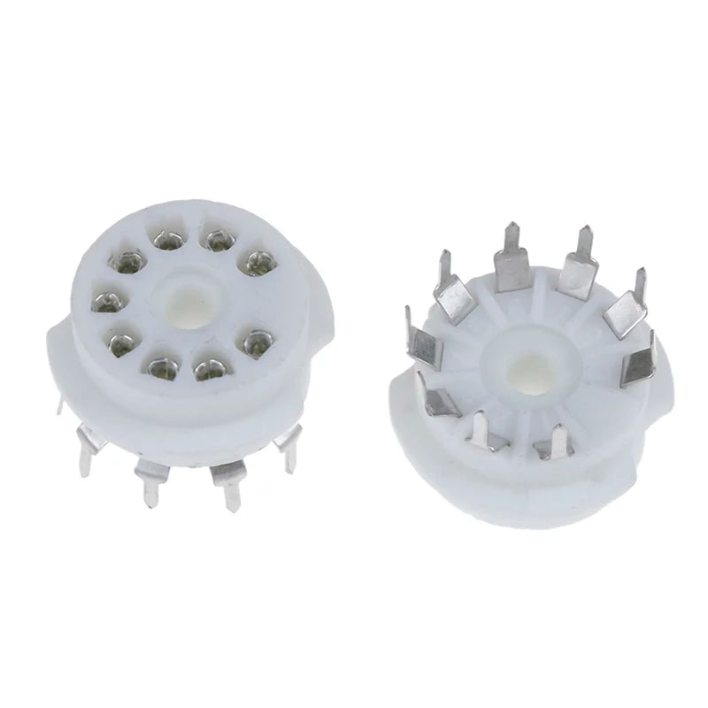Gold-Plated 9-Pin Ceramic Tube Socket for 12AX7 ECC83 EL84