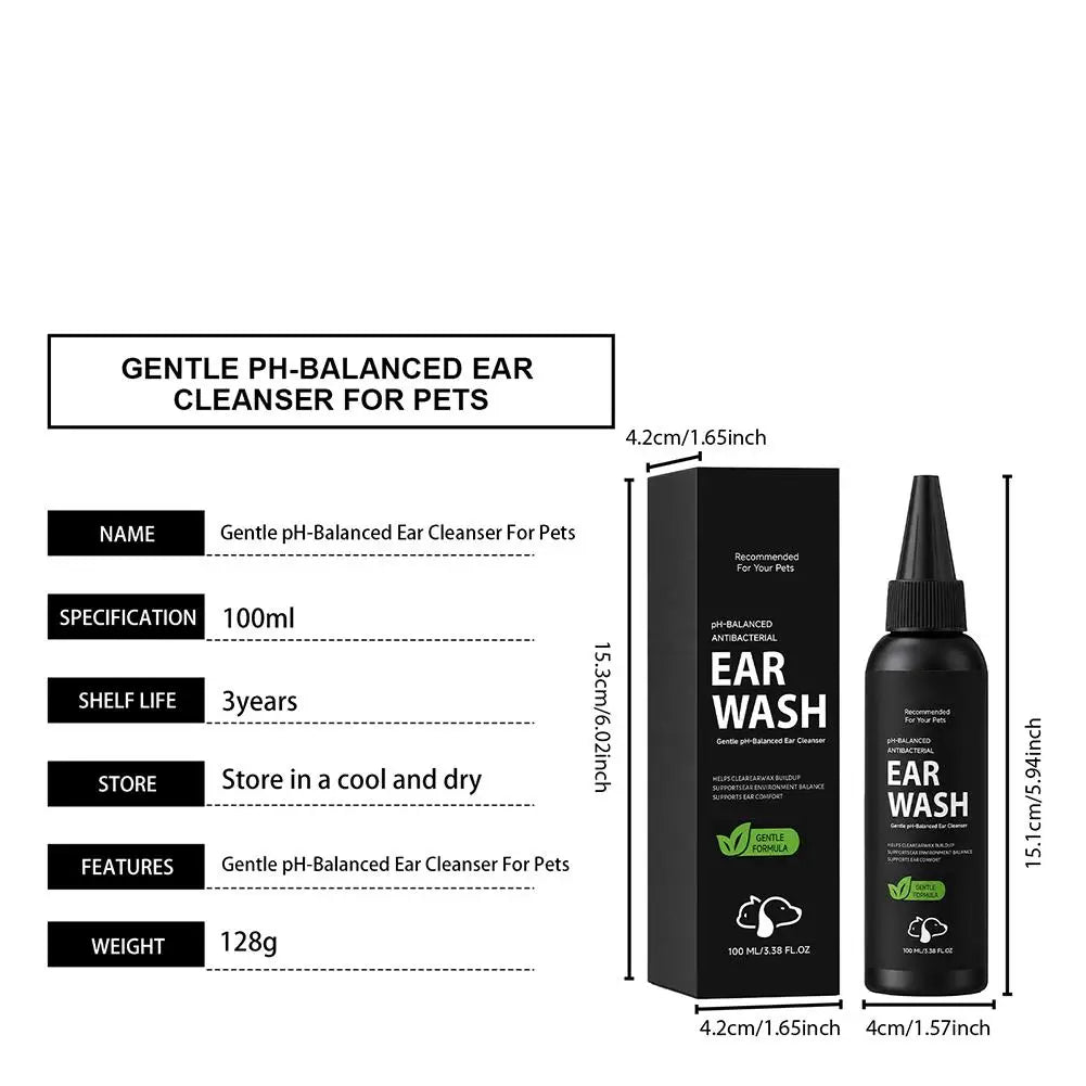 1/2/3 BOX Pet ear cleaner 100ml/box Balanced Health thorough ear cleaning Soothing Formula Daily Ear Care Oasis Select