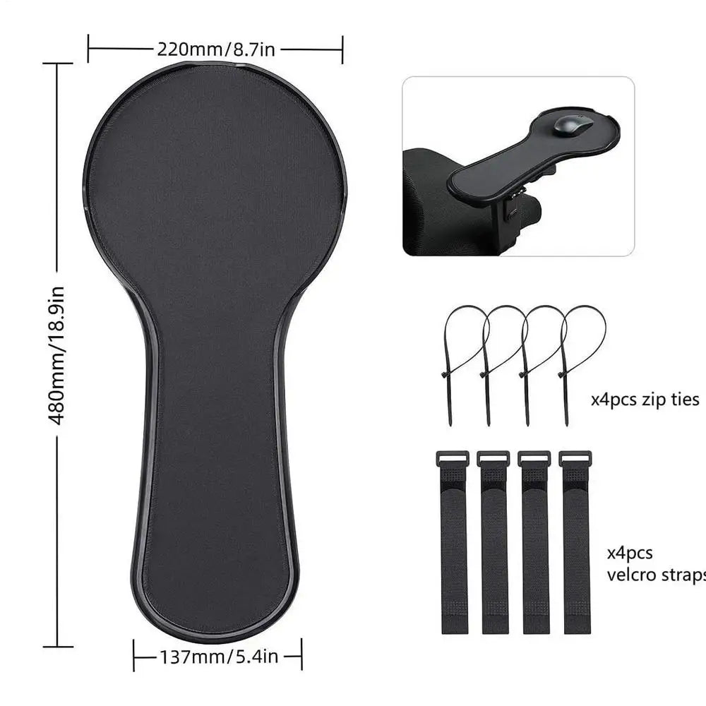 Armrest Desk Extender Computer Arm Support Pad Ergonomic Design Chair Attachment Extension Elbow Mat for Offices Home Apartment Oasis Select A