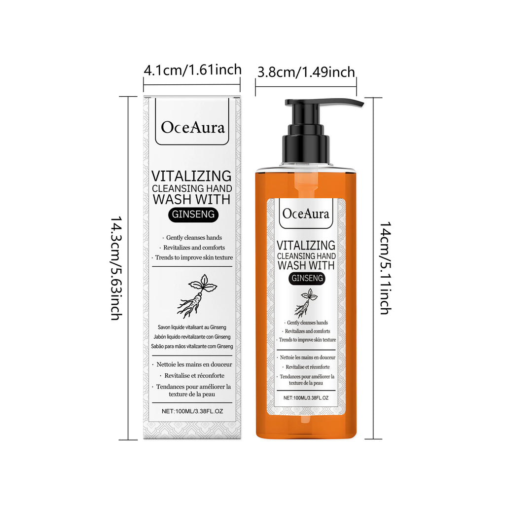 Ginseng Hand Wash Cleaning Removes Dirt Moisturizing Refreshing Non-Irritating Gentle Hand Skin Smoothing Brightening Hand Wash Oasis Select