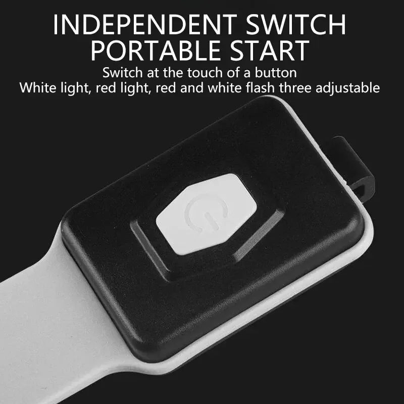 Type-C USB Rechargeable IPX4 Waterproof COB LED Armband Light 350mAh 500LM Sport Night Running Warning Arm Leg Wristband Light Oasis Select