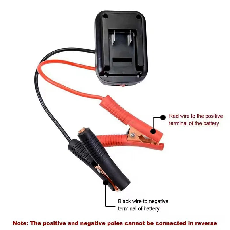 Car Battery Starting Booster For Makita Batteries Car Igniter Starter Adapter With Dual USB Ports Emergency Start-up Lighting Oasis Select