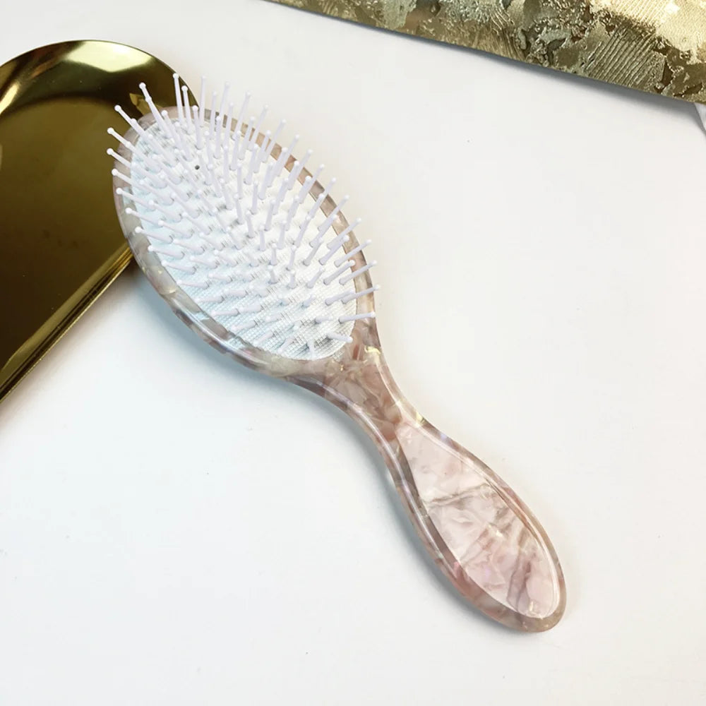 Oval Air Cushion Hair Brush – Boar Bristle Scalp Massage Comb