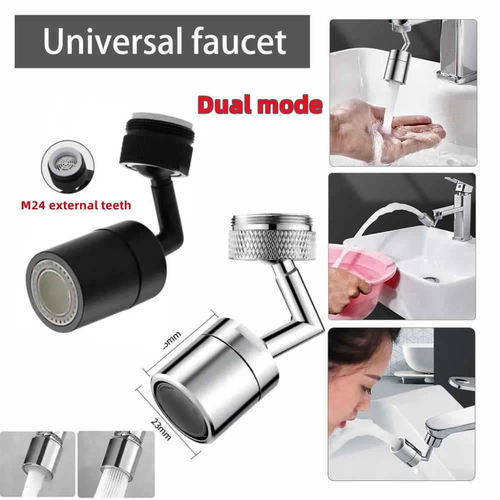 Faucet Extender with 720° Rotation, Faucet Sprayer Head, Universal Anti-Splash Water Saving Adapter for Bathroom, Kitchen Sink Oasis Select