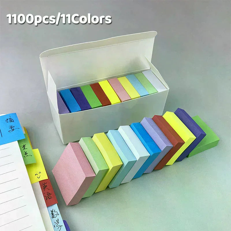 11pcs/Set Fluorescent Color Sticky Notes Posted It Note Pads Planner Stickers Notepad Memo Pad For School Office Supplies Oasis Select