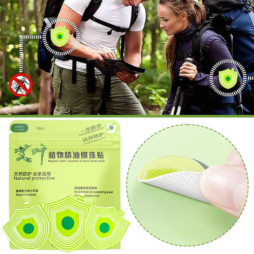 10-Pack DEET-Free Mosquito Repellent Patches | Natural Essential Oil Mosquito Repellent Patches Oasis Select