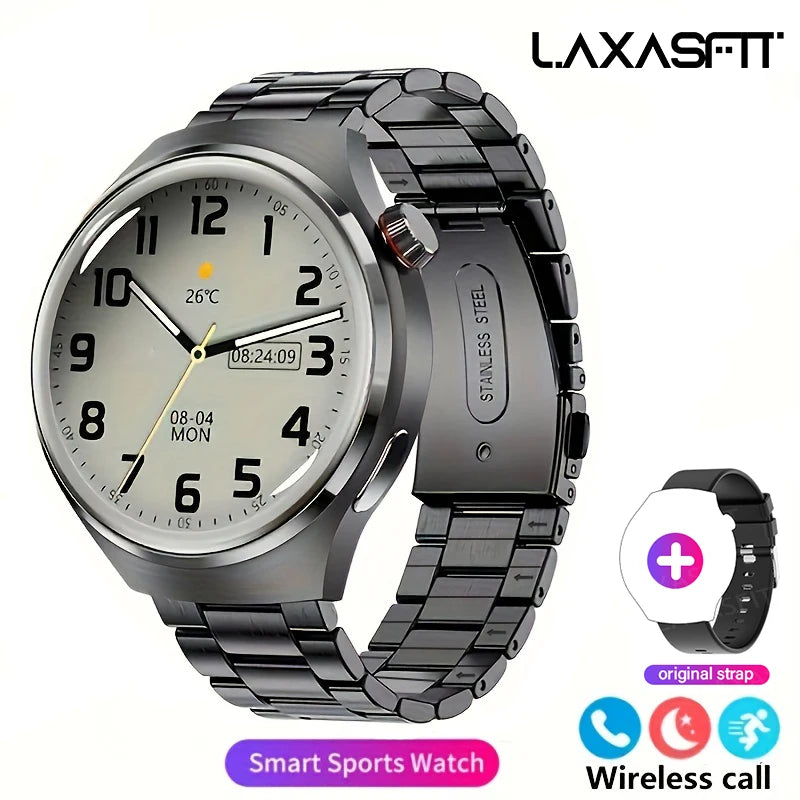 LAXASFIT Men's Smartwatch – Bluetooth Calling, HD Display