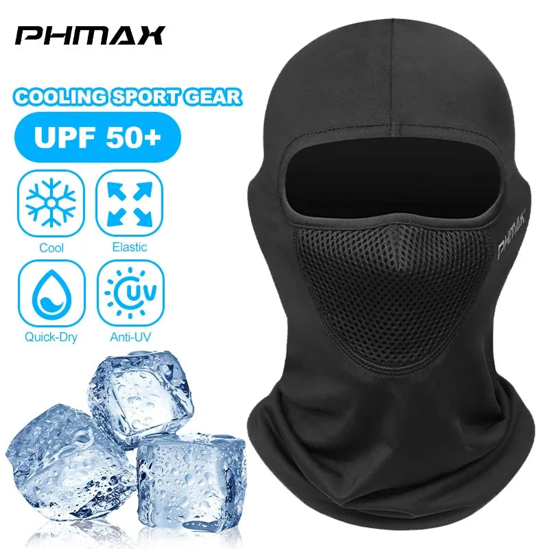 PHMAX Summer Bike Motorcycle balaclava Breathable Cycling Full Face Mask Windproof Wind Cap Riding Headwear Fishing Hunting Mask Oasis Select