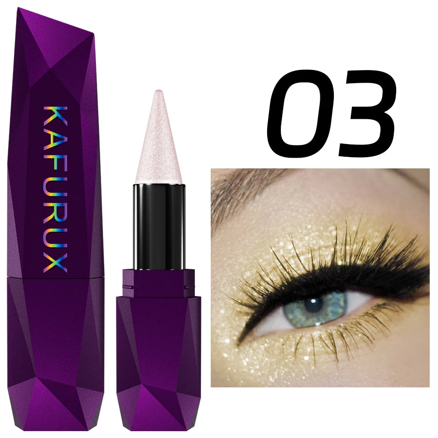 KAFURUX 25-Color Pearlescent Eyeshadow Stick – Waterproof