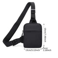 Lightweight Nylon Crossbody Bag with Phone Pouch | Unisex