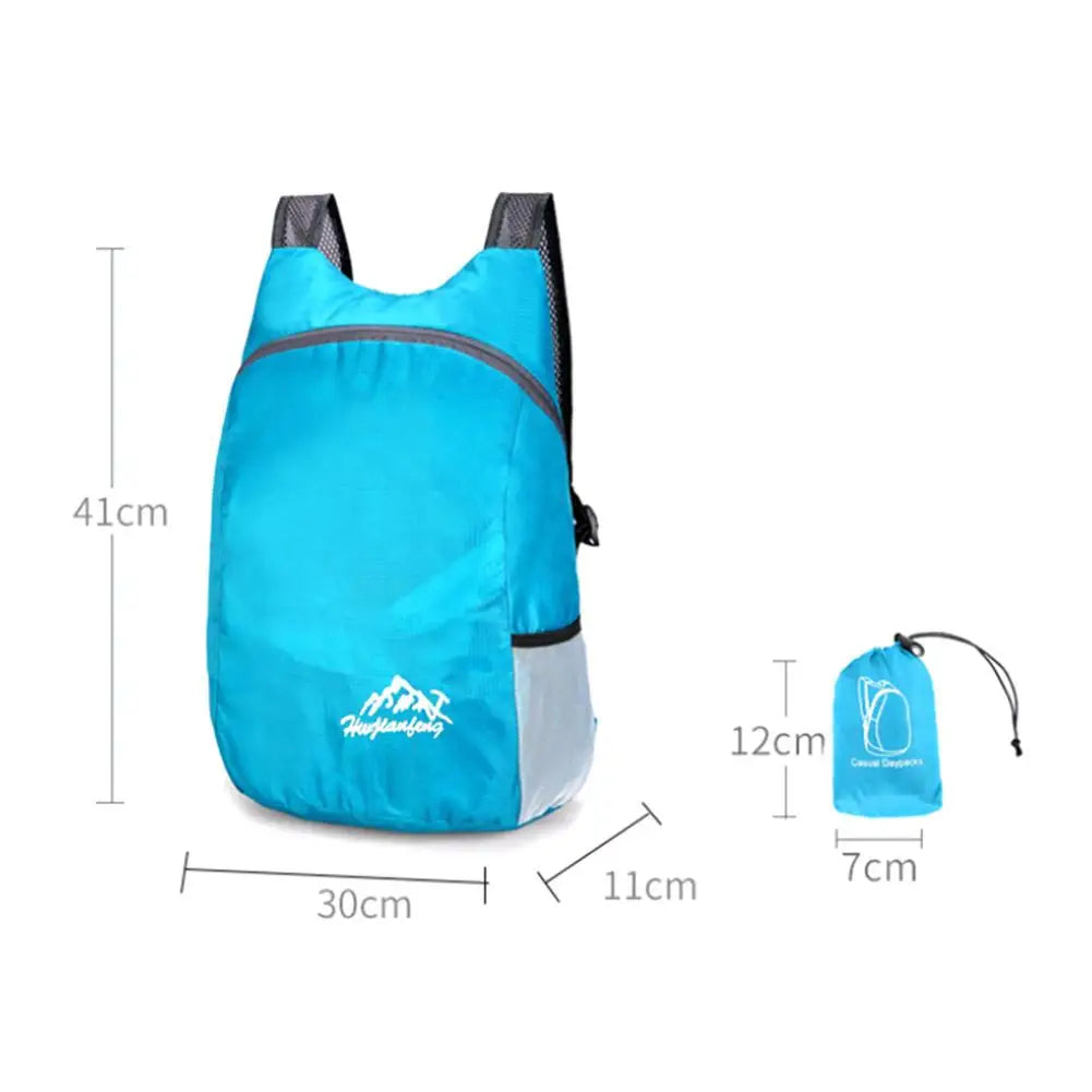 Ultralight Foldable Backpack – 20L Waterproof Travel Daypack