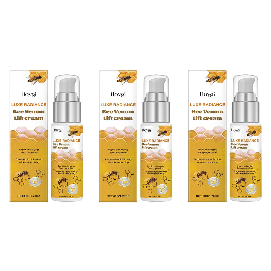 Bee Venom Face Cream Firming & Moisturizing Anti-Wrinkle Day Night Cream Tightening Nourishing Brightening Facial Skin Care 50ml Oasis Select A-3 x 50g Boxed