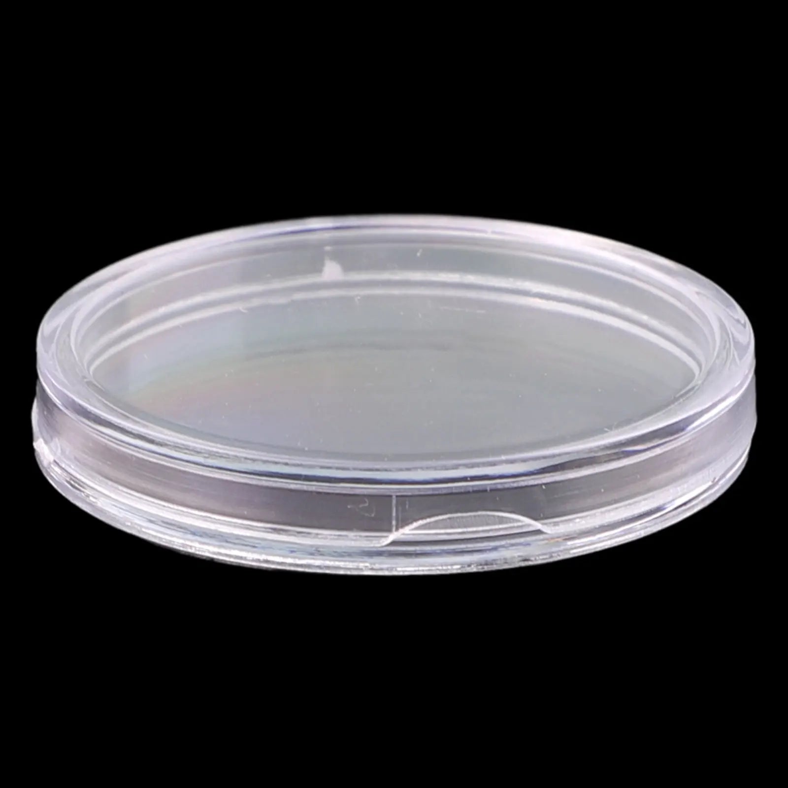 100Pcs Transparent Clear 32mm Coin Storage Boxes Collection Holder Containers Gifts Capsules Portable DIY Round Coin Holder Oasis Select