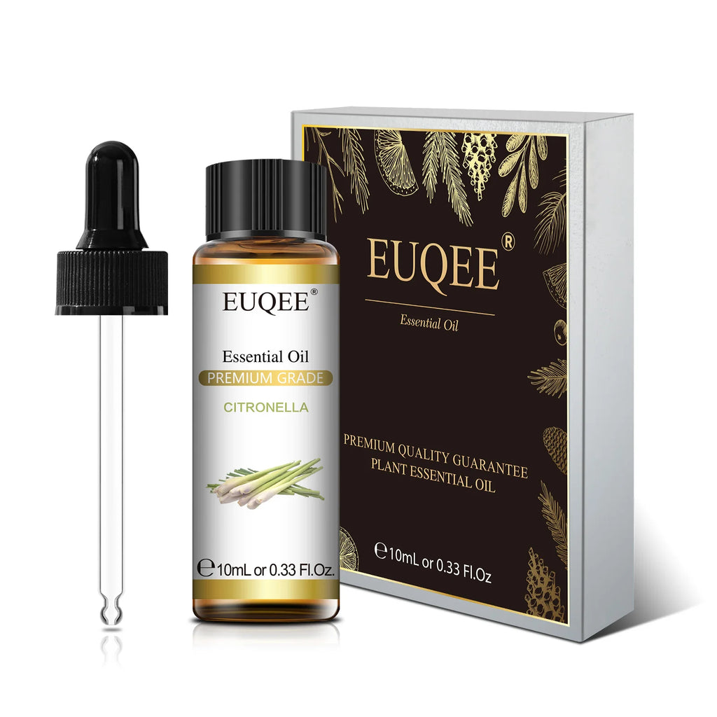 EUQEE 10ml Pure Essential Oil – Lavender, Jasmine & More