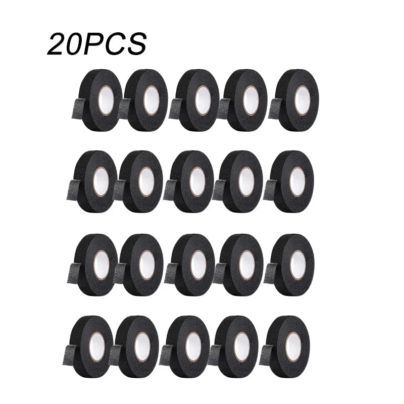 9/15/19/25MM Electrical Insulating Tape Heat Resistant Harness Tape Car Cable Harness Wiring Loom Protection Waterproof Tape Oasis Select 20PCS 15mm 10M