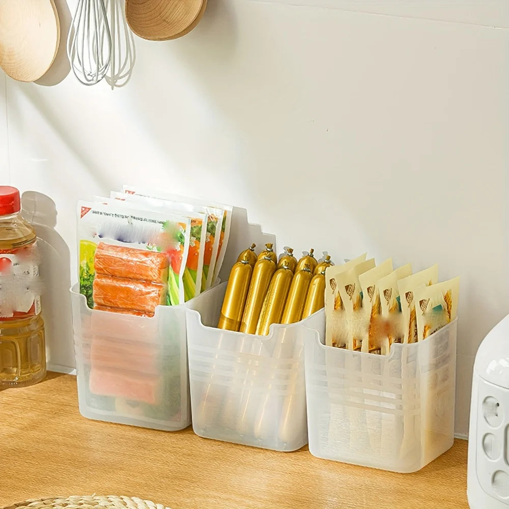 5 pcs Refrigerator side door Storage box fridge organizer for Fruits Vegetable kitchen organization and storage Space-Saving Oasis Select