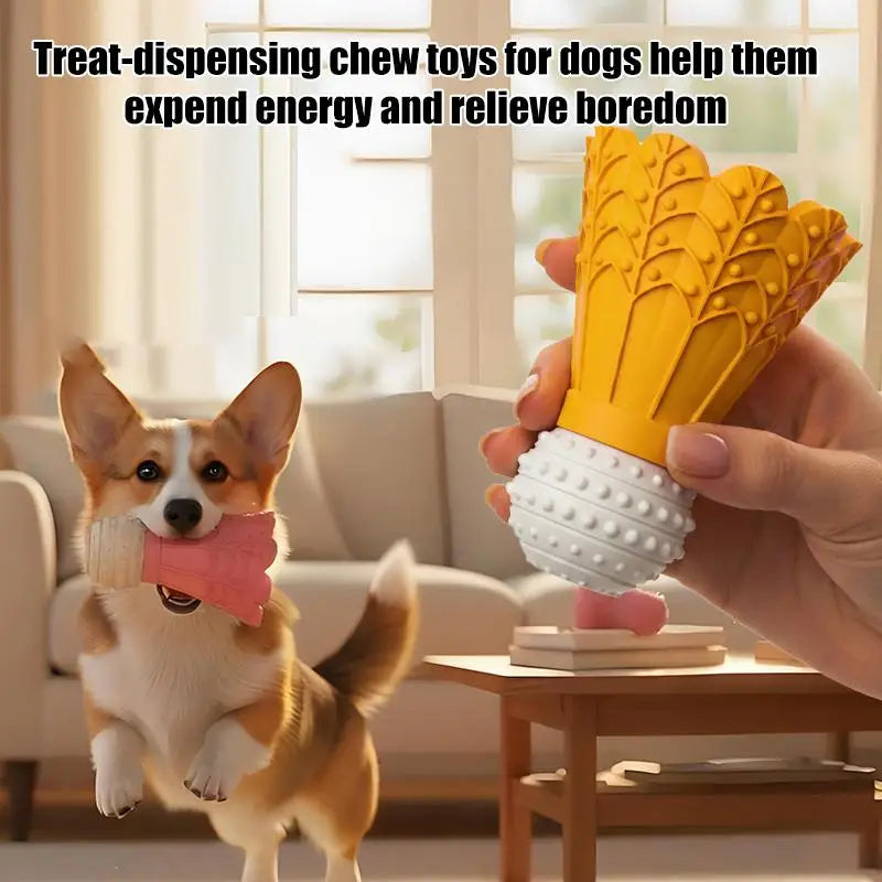 SUSU Badminton Shape Bite-Resistant Dog Toy Interactive Chew Toy Relieves Boredom Teeth Grinding Stick Puzzle For Dogs Self-Fun Oasis Select