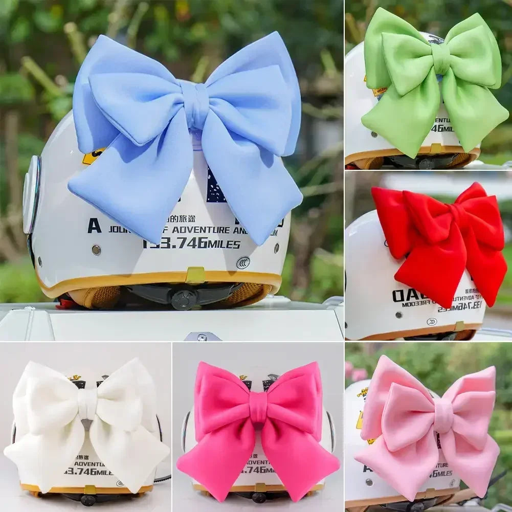 Motorcycle Helmet Butterfly Knot Full Face Off Road Helmet Decor Bow Styling Women Cycling Electric Bike Motorcycle Accessories Oasis Select