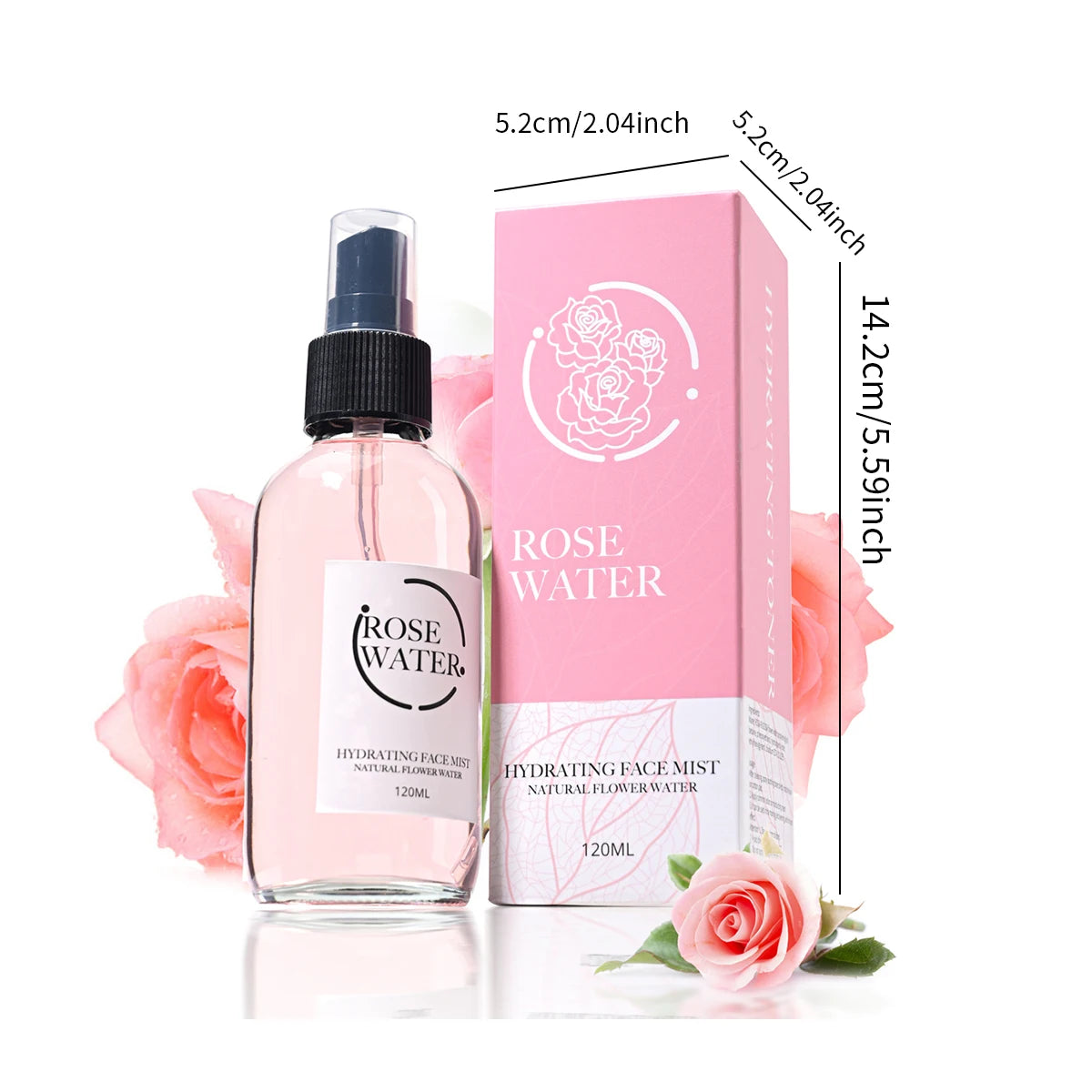 Rose Pure Dew Toner 120ml – Moisturizing & Firming Facial Toner