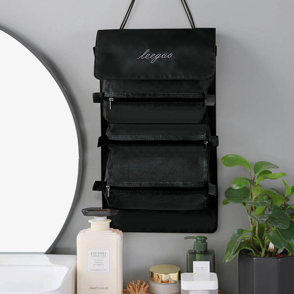 Travel Portable Foldable Large Capacity Detachable Four In One Toiletries And Cosmetics Storage Bag Oasis Select