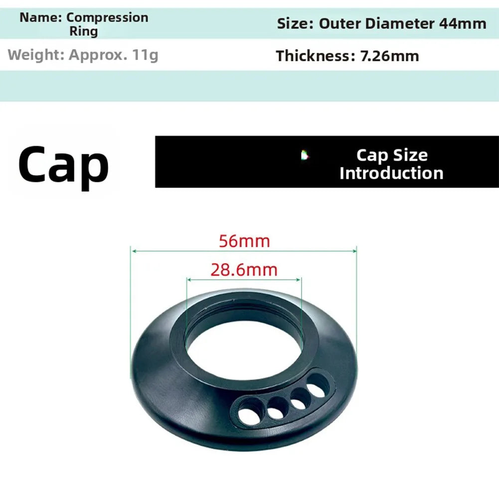 Bicycle Internal Cable Routing Headset Adapter 41.8 To 52mm Alloy Cup Converter For Road Bike Integrated Handlebar Parts Oasis Select