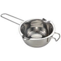 Stainless Steel Candle Wax Melting Boiler Pot with Heat Resistant Handle for Melting Chocolate Candy and Candle Making Supplies Oasis Select Silver 400ml