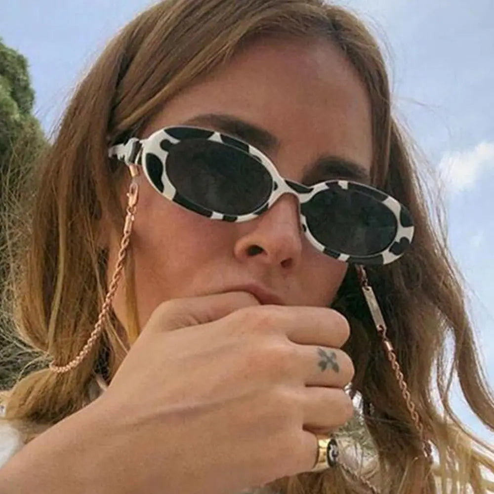 Vintage Sun Glasses UV400 Oval Sunglasses Fashion Shades Sunglasses for Women Eyewear Oasis Select