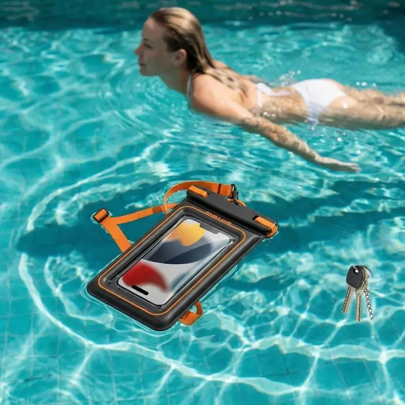 Double Space Waterproof Pouch for Phones Secure Dry Bag for Universal Compatibility Beach Pool Use Oasis Select