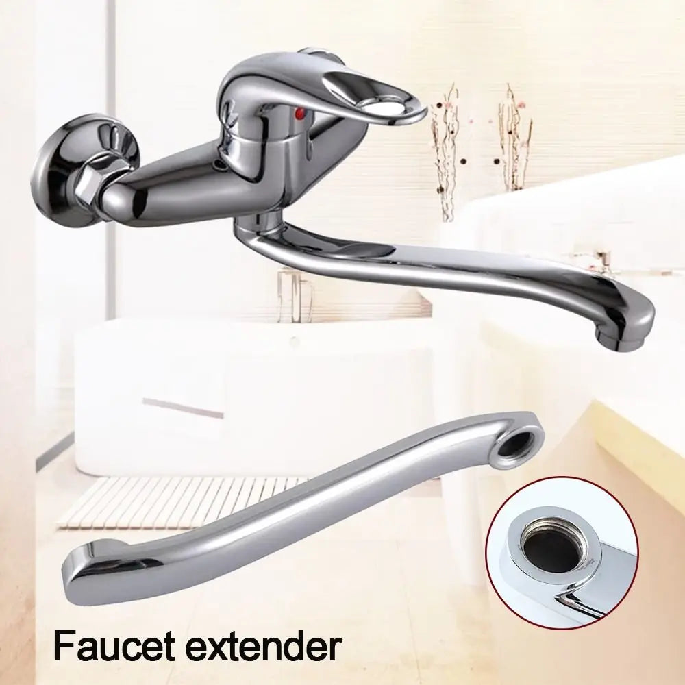 Durable S-type Faucet Extender Connector Quick Open Stainless Steel Basin Faucet Tube Outlet Pipe Replacement Fittings Oasis Select