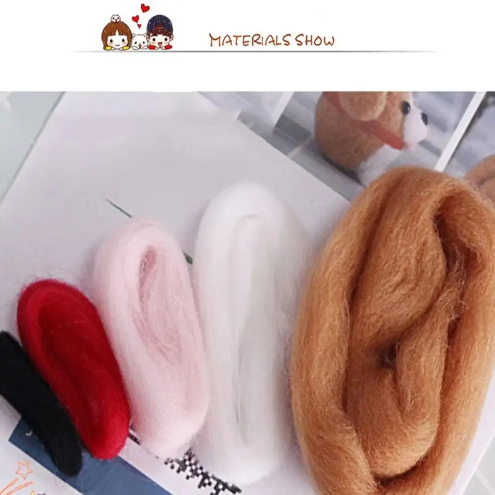 Cute Not Finished Wool Felting Kit Cartoon Cute Penguin Needle Felting Kit Handmade DIY Felting Starter Kit Oasis Select
