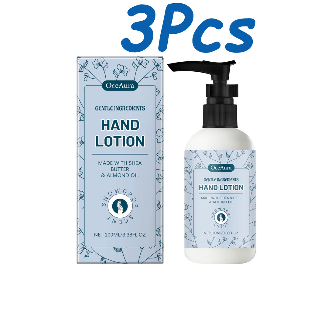 Shea Butter Hand Lotion Moisturizing Nourishing Fade Fine Lines Soft Smooth Skin Non Greasy Fast Absorbing for Dry Cracked Hands Oasis Select 300ml Boxed