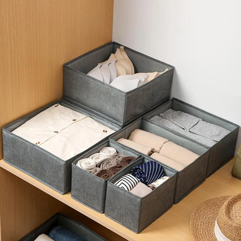 Clothes Organizer Storage Box Underwear Bra Socks Cabinet Drawer Organizer T-Shirt Storage Basket Wardrobe Storage Organizers Oasis Select