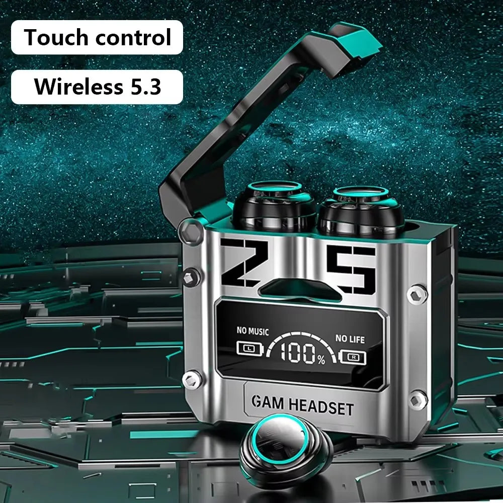 Wireless Headset Noise Reduction HQ High Quality TWS Earphone M25 In-ear Type-C LED Display Recharge Earphone Headphone With Mic Oasis Select