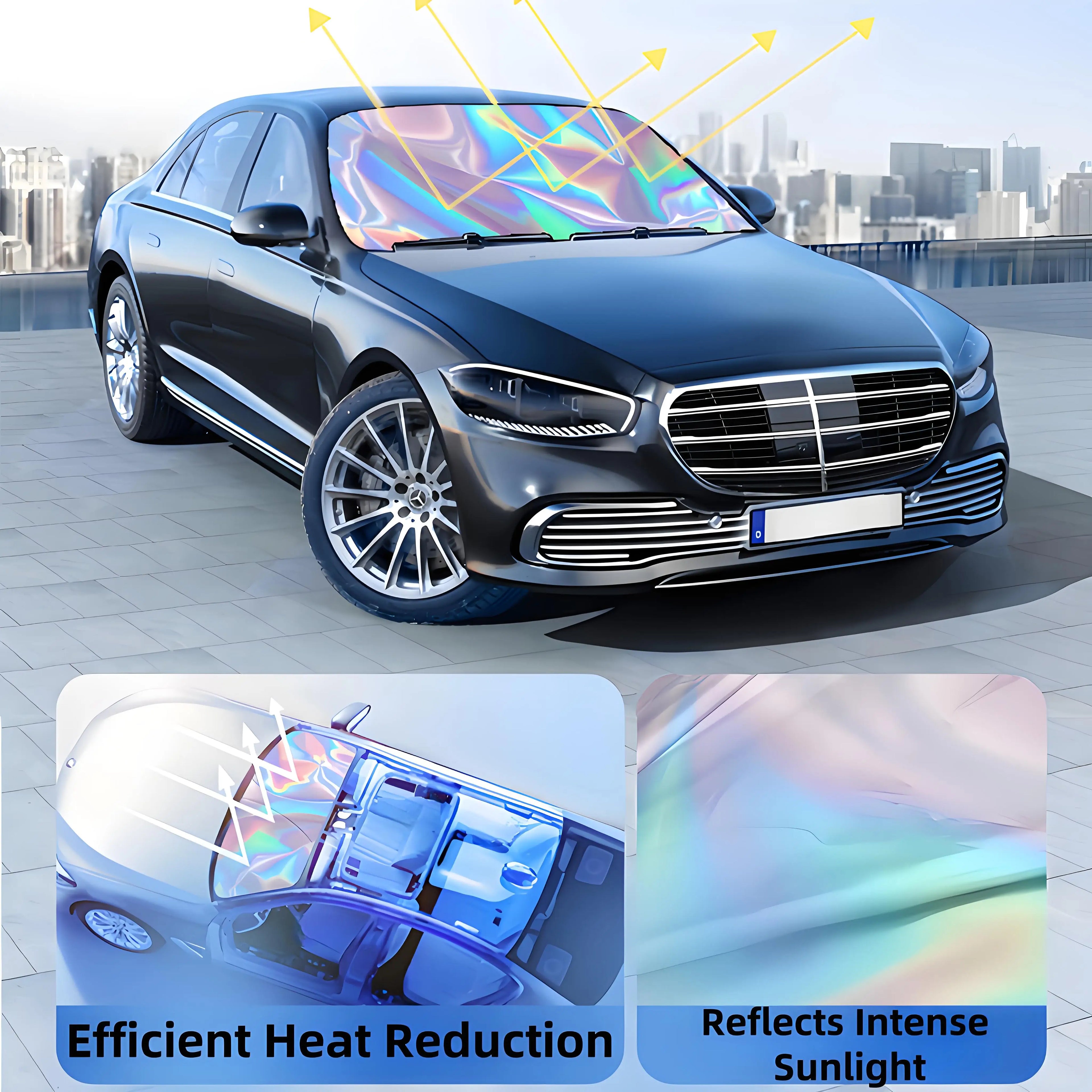 Foldable Car Windshield Sun Shade | UV Reflective Heat Block