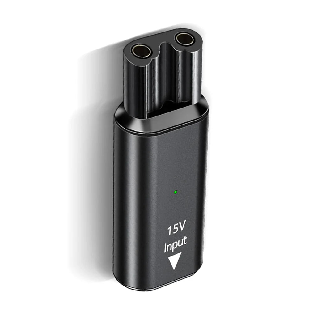 15V USB-C Shaver Adapter for Philips OneBlade HQ8505 QP6520 Shaver Charging Adapter Oasis Select black