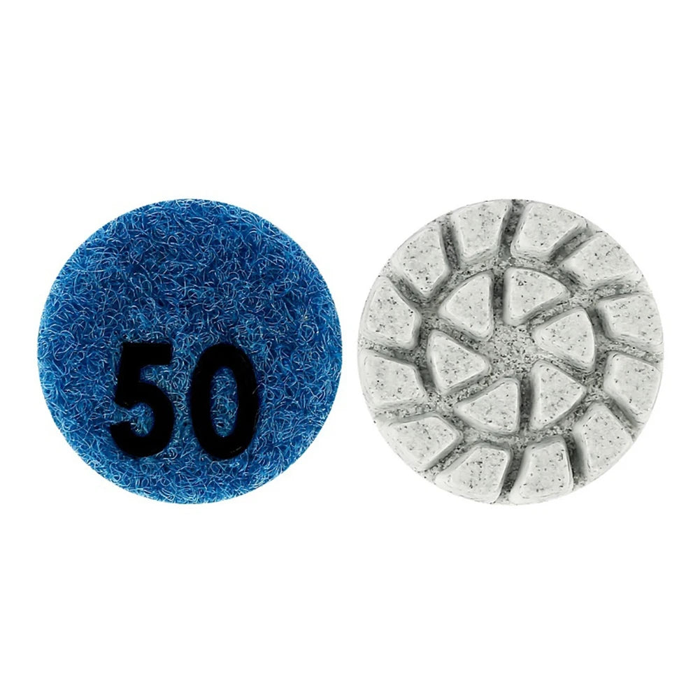 1inch 25mm Polishing Pad Wet Dry Buffer Grinding Disc For Marble Granite Concrete 50/100/200/400/800/1500/3000 Grit Oasis Select 50 Grit