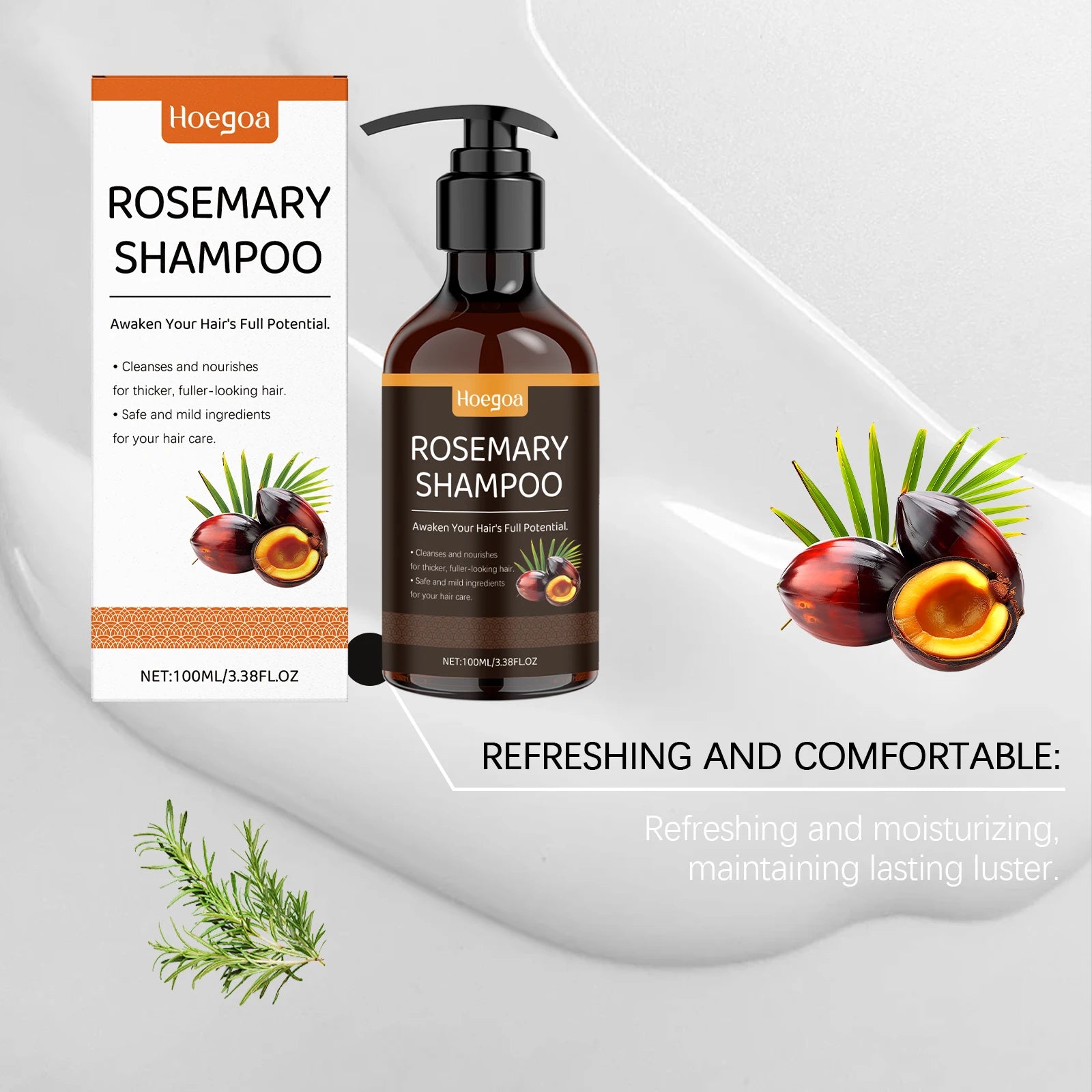 Batana Oil Shampoo Soothing Scalp Restore Damaged Split Hair Strengthen Oil Control Hair Regrowth Nourish Anti Dandruff Shampoo Oasis Select
