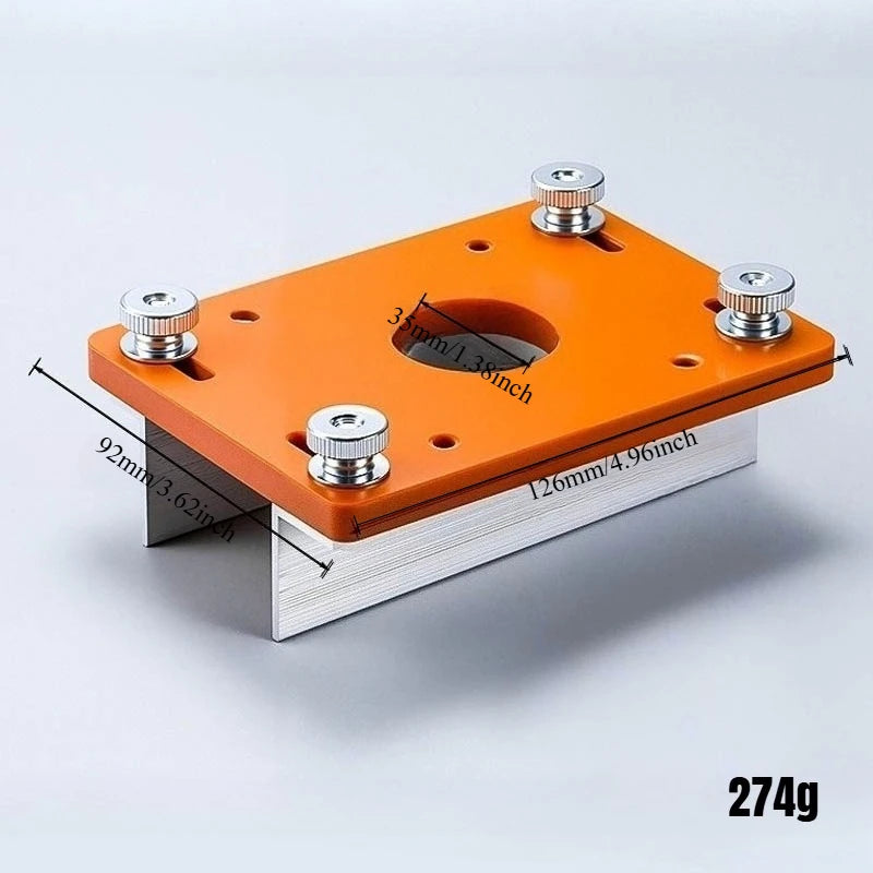 JUSTINLAU 1PC 2in1 Woodworking Slotting Positioning Bracket Board Carving Machine Workbench Installation Board Woodworking Tools Oasis Select A
