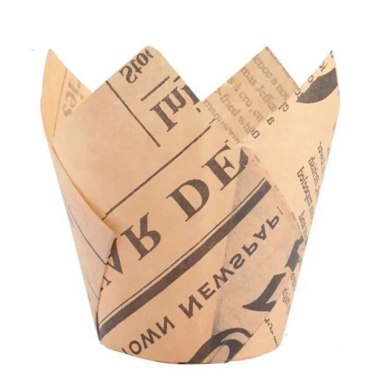 Cupcake Liners Muffin Liners Holders for Baking Cups Cupcake Wrappers in Standard Size Classic Parchment Paper Cupcake Liners Oasis Select B 50PCS-1 SET