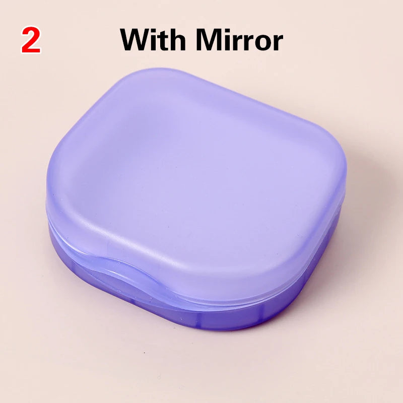 Elderly False Teeth Box Denture Storage Box Invisible Braces Orthodontic Retainer Case With Cover Dustproof Container Oasis Select MR-05