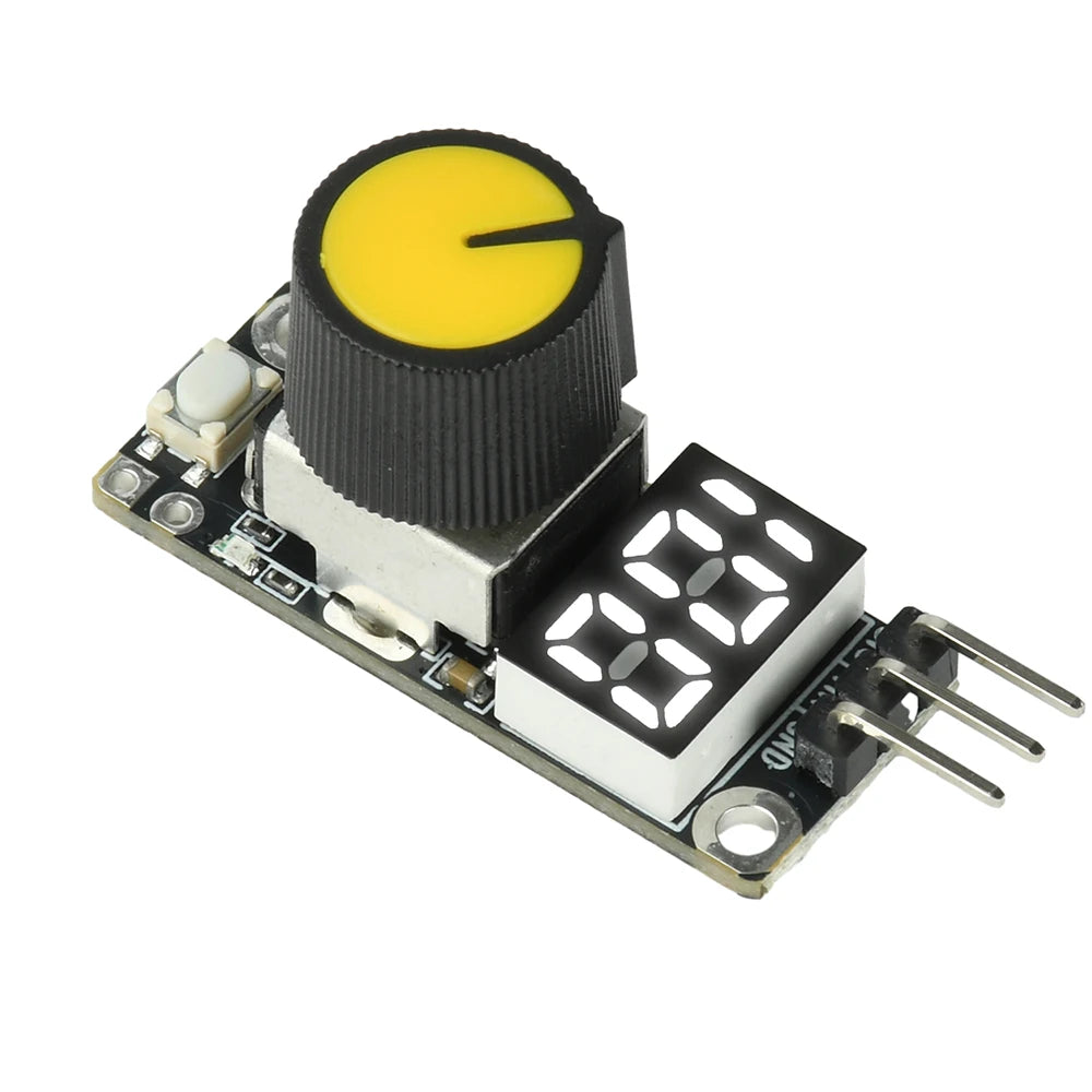 DC 3-24V PWM Speed Controller Module Real-time Speed Percentage LED Display Built-in Start Stop Switch PWM Frequency Oasis Select A