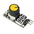 DC 3-24V PWM Speed Controller Module Real-time Speed Percentage LED Display Built-in Start Stop Switch PWM Frequency Oasis Select A