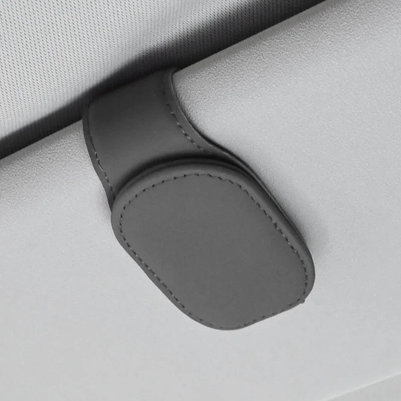 Automotive Car Sun Visor Glasses Case Magnetic Sunglasses Clip Card Ticket Holder Stand Fastener Pen Eyeglasses Accessories Oasis Select C