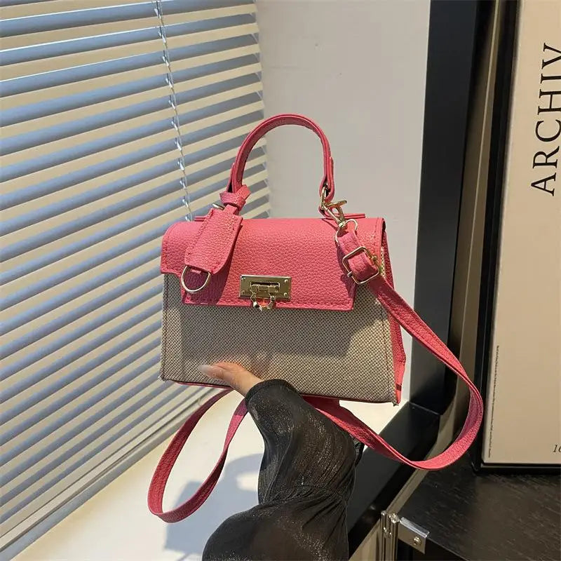 Shoulder Crossbody Tote Bag Multi-Functional Handbag Stylish Purse for Ladies Dating Vacation Gift Accessory Oasis Select Pink