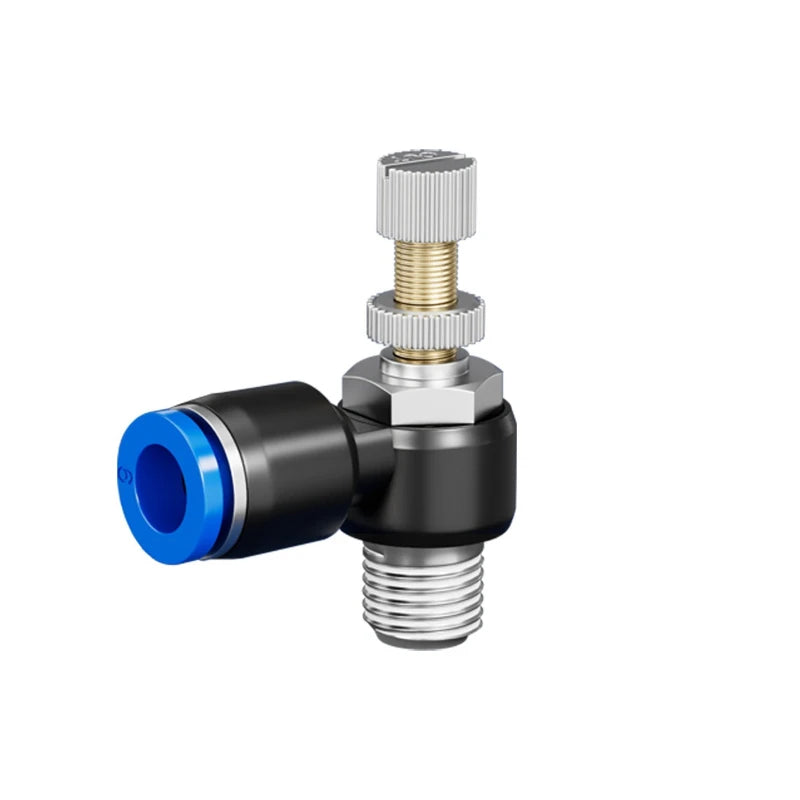 Quick Connect Pneumatic Connector "1/8" 1/4 "3/8" 1/2 M5 Air Speed Throttle Valve Regulating SL 4 6 8 10 12mm Valve Oasis Select