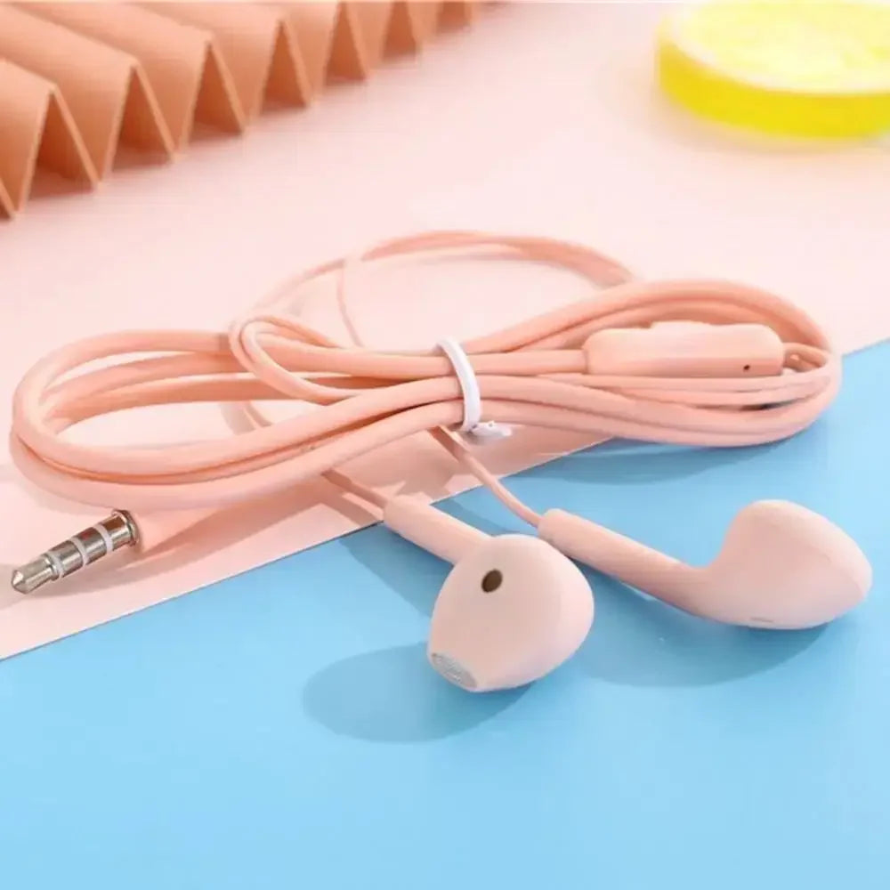 1PC 3.5mm Stereo In-Ear Earphone With Microphone Heavy Bass Wired Headset Earphones with Mic Universal for Xiaomi/Huawei/Samsung Oasis Select