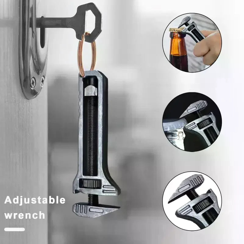 New Mini Wrench Pocket Portable Multitool Tools For Outdoor Camping Compact Titanium Alloy Bottle Opener Outdoor Small Tools Oasis Select