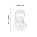 Sunscreen Summer Neck Face Mask UV Protection Breathable Ice Silk Sun Protection Masks Veils Outdoor Sport Face Cover Mask Scarf Oasis Select Light Grey