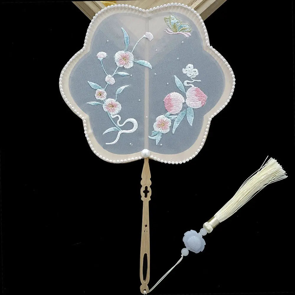 Style Hanfu Accessories Dancing Fan DIY Craftsmanship Decorative Fans Home Decoration Hand Fan Group Fan Photography Prop Oasis Select 5